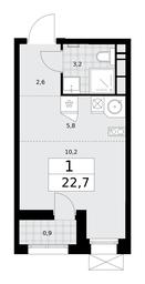 Apartment Sale, 22.7 sq. m. at Buninskie Kvartaly, Akademika Semyonova Street, 22, Moscow, Russia #2 Apartment Sale, 22.7 sq. m. at Buninskie Kvartaly, Akademika Semyonova Street, 22, Moscow, Russia #2
