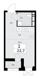 Apartment Sale, 22.7 sq. m. at Buninskie Kvartaly, Akademika Semyonova Street, 22, Moscow, Russia #2 Apartment Sale, 22.7 sq. m. at Buninskie Kvartaly, Akademika Semyonova Street, 22, Moscow, Russia #2