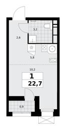 Apartment Sale, 22.7 sq. m. at Buninskie Kvartaly, Akademika Semyonova Street, 22, Moscow, Russia #3 Apartment Sale, 22.7 sq. m. at Buninskie Kvartaly, Akademika Semyonova Street, 22, Moscow, Russia #3