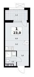 Apartment Sale, 23平方米 at Buninskie Kvartaly, Akademika Semyonova Street, 22, Moscow, Russia #4