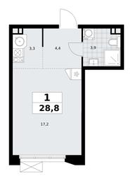 Продажа квартиры, 28,8 м² в ЖК «Бунинские кварталы», улица Академика Семёнова, 22, Москва, Россия #4