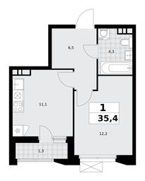 Apartment Sale, 35.4平方米 at Buninskie Kvartaly, Akademika Semyonova Street, 22, Moscow, Russia #3 Apartment Sale, 35.4平方米 at Buninskie Kvartaly, Akademika Semyonova Street, 22, Moscow, Russia #3