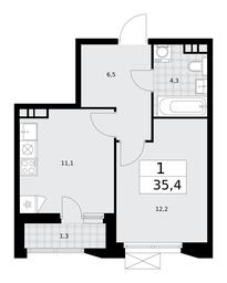 Apartment Sale, 35.4平方米 at Buninskie Kvartaly, Akademika Semyonova Street, 22, Moscow, Russia #2 Apartment Sale, 35.4平方米 at Buninskie Kvartaly, Akademika Semyonova Street, 22, Moscow, Russia #2
