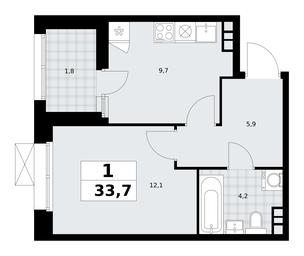 Apartment Sale, 33.7 sq. m. at Buninskie Kvartaly, Akademika Semyonova Street, 22, Moscow, Russia #4