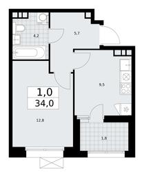 Apartment Sale, 34平方米 at Buninskie Kvartaly, Akademika Semyonova Street, 22, Moscow, Russia #2 Apartment Sale, 34平方米 at Buninskie Kvartaly, Akademika Semyonova Street, 22, Moscow, Russia #2