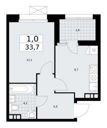 Apartment Sale, 33.7平方米 at Buninskie Kvartaly, Akademika Semyonova Street, 22, Moscow, Russia #2 Apartment Sale, 33.7平方米 at Buninskie Kvartaly, Akademika Semyonova Street, 22, Moscow, Russia #2