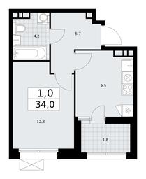Apartment Sale, 34平方米 at Buninskie Kvartaly, Akademika Semyonova Street, 22, Moscow, Russia #2 Apartment Sale, 34平方米 at Buninskie Kvartaly, Akademika Semyonova Street, 22, Moscow, Russia #2
