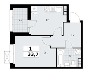 Apartment Sale, 33.7 sq. m. at Buninskie Kvartaly, Akademika Semyonova Street, 22, Moscow, Russia #3 Apartment Sale, 33.7 sq. m. at Buninskie Kvartaly, Akademika Semyonova Street, 22, Moscow, Russia #3