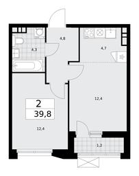 Продажа 1-комн. квартиры, 39,8 м² в ЖК «Бунинские кварталы», улица Академика Семёнова, 22, Москва, Россия #2