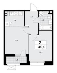 1-BD Apartment Sale, 40平方米 at Buninskie Kvartaly, Akademika Semyonova Street, 22, Moscow, Russia #2 1-BD Apartment Sale, 40平方米 at Buninskie Kvartaly, Akademika Semyonova Street, 22, Moscow, Russia #2