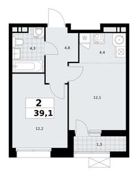 1-BD Apartment Sale, 39.1平方米 at Buninskie Kvartaly, Akademika Semyonova Street, 22, Moscow, Russia #3 1-BD Apartment Sale, 39.1平方米 at Buninskie Kvartaly, Akademika Semyonova Street, 22, Moscow, Russia #3