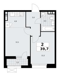 1-BD Apartment Sale, 39.7平方米 at Buninskie Kvartaly, Akademika Semyonova Street, 22, Moscow, Russia #3 1-BD Apartment Sale, 39.7平方米 at Buninskie Kvartaly, Akademika Semyonova Street, 22, Moscow, Russia #3