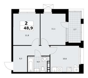 1-BD Apartment Sale, 48.9平方米 at Buninskie Kvartaly, Akademika Semyonova Street, 22, Moscow, Russia #3 1-BD Apartment Sale, 48.9平方米 at Buninskie Kvartaly, Akademika Semyonova Street, 22, Moscow, Russia #3