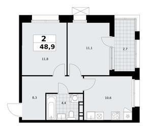1-BD Apartment Sale, 48.9 sq. m. at Buninskie Kvartaly, Akademika Semyonova Street, 22, Moscow, Russia #3 1-BD Apartment Sale, 48.9 sq. m. at Buninskie Kvartaly, Akademika Semyonova Street, 22, Moscow, Russia #3