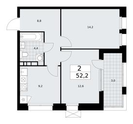 1-BD Apartment Sale, 52.2平方米 at Buninskie Kvartaly, Akademika Semyonova Street, 22, Moscow, Russia #2
