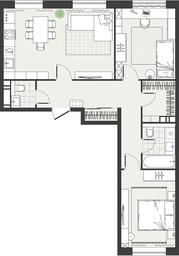 2-BD Apartment Sale, 69 sq. m. at Eko Bunino, prospekt Kuprina, 34к1, Sosenskoye Settlement, Moscow, Russia #2 2-BD Apartment Sale, 69 sq. m. at Eko Bunino, prospekt Kuprina, 34к1, Sosenskoye Settlement, Moscow, Russia #2