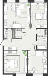 3-BD Apartment Sale, 94.9 sq. m. at Eko Bunino, prospekt Kuprina, 34к1, Sosenskoye Settlement, Moscow, Russia #2 3-BD Apartment Sale, 94.9 sq. m. at Eko Bunino, prospekt Kuprina, 34к1, Sosenskoye Settlement, Moscow, Russia #2