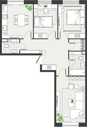 2-BD Apartment Sale, 72 sq. m. at Eko Bunino, prospekt Kuprina, 34к1, Sosenskoye Settlement, Moscow, Russia #2