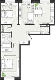 2-BD Apartment Sale, 70.3 sq. m. at Eko Bunino, prospekt Kuprina, 34к1, Sosenskoye Settlement, Moscow, Russia #2 2-BD Apartment Sale, 70.3 sq. m. at Eko Bunino, prospekt Kuprina, 34к1, Sosenskoye Settlement, Moscow, Russia #2