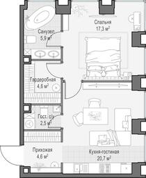 1-BD Apartment Sale, 56 sq. m. at Life Time, Sergeya Makeyeva Street, вл11/9с1-10, Moscow, Russia #3 1-BD Apartment Sale, 56 sq. m. at Life Time, Sergeya Makeyeva Street, вл11/9с1-10, Moscow, Russia #3