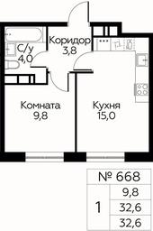 Продажа квартиры, 32,6 м² в ЖК «Цветочные Поляны», квартал № 23, поселение Филимонковское, Москва, Россия #3 Продажа квартиры, 32,6 м² в ЖК «Цветочные Поляны», квартал № 23, поселение Филимонковское, Москва, Россия #3