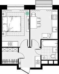Apartment Sale, 32.63 sq. m. at Tsvetochnye Polyany City, kvartal № 165, Filimonkovskoye Municipal Formation, Moscow, Russia #3