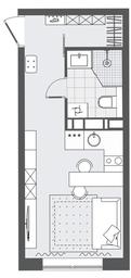 Apartment Sale, 23.01 sq. m. at Tsvetochnye Polyany City, kvartal № 165, Filimonkovskoye Municipal Formation, Moscow, Russia #2 Apartment Sale, 23.01 sq. m. at Tsvetochnye Polyany City, kvartal № 165, Filimonkovskoye Municipal Formation, Moscow, Russia #2