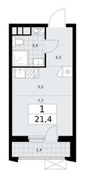 Apartment Sale, 21.4 sq. m. at Prokshino, Prokshino Residential Complex, Sosenskoye Settlement, Moscow, Russia #2 Apartment Sale, 21.4 sq. m. at Prokshino, Prokshino Residential Complex, Sosenskoye Settlement, Moscow, Russia #2