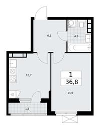 Apartment Sale, 36.8平方米 at Prokshino, Prokshino Residential Complex, Sosenskoye Settlement, Moscow, Russia #2 Apartment Sale, 36.8平方米 at Prokshino, Prokshino Residential Complex, Sosenskoye Settlement, Moscow, Russia #2