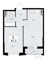 1-BD Apartment Sale, 41.5 sq. m. at Prokshino, Prokshino Residential Complex, Sosenskoye Settlement, Moscow, Russia #3 1-BD Apartment Sale, 41.5 sq. m. at Prokshino, Prokshino Residential Complex, Sosenskoye Settlement, Moscow, Russia #3