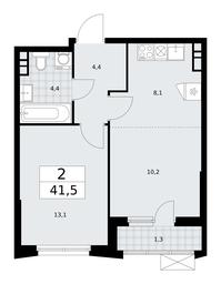 1-BD Apartment Sale, 41.5 sq. m. at Prokshino, Prokshino Residential Complex, Sosenskoye Settlement, Moscow, Russia #2 1-BD Apartment Sale, 41.5 sq. m. at Prokshino, Prokshino Residential Complex, Sosenskoye Settlement, Moscow, Russia #2