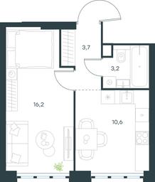 Apartment Sale, 33.7平方米 at Level Yzhnoportovaya, Yuzhnoportovaya Street, 28Ас17, Moscow, Russia #3 Apartment Sale, 33.7平方米 at Level Yzhnoportovaya, Yuzhnoportovaya Street, 28Ас17, Moscow, Russia #3