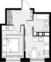 Apartment Sale, 27 sq. m. at Tsvetochnye Poliany, kvartal № 23, Filimonkovskoye Municipal Formation, Moscow, Russia #3 Apartment Sale, 27 sq. m. at Tsvetochnye Poliany, kvartal № 23, Filimonkovskoye Municipal Formation, Moscow, Russia #3