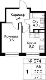 Apartment Sale, 27 sq. m. at Tsvetochnye Poliany, kvartal № 23, Filimonkovskoye Municipal Formation, Moscow, Russia #2 Apartment Sale, 27 sq. m. at Tsvetochnye Poliany, kvartal № 23, Filimonkovskoye Municipal Formation, Moscow, Russia #2