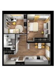 1-BD Apartment Sale, 51.78平方米 at Tsvetochnye Polyany City, kvartal № 165, Filimonkovskoye Municipal Formation, Moscow, Russia #3 1-BD Apartment Sale, 51.78平方米 at Tsvetochnye Polyany City, kvartal № 165, Filimonkovskoye Municipal Formation, Moscow, Russia #3
