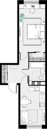 Apartment Sale, 40.2 sq. m. at Tsvetochnye Poliany, kvartal № 23, Filimonkovskoye Municipal Formation, Moscow, Russia #3