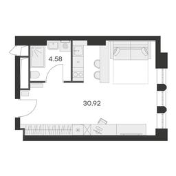 Apartment Sale, 35.8平方米 at Aura Belorusskaya, 1st Yamskogo Polya Street, 28с3, Moscow, Russia #3 Apartment Sale, 35.8平方米 at Aura Belorusskaya, 1st Yamskogo Polya Street, 28с3, Moscow, Russia #3