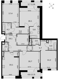 4-BD Apartment Sale, 139.2 sq. m. at Sydney City, Shenogina Street, 2, Moscow, Russia #4