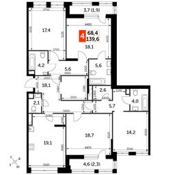 4-BD Apartment Sale, 139.2 sq. m. at Sydney City, Shenogina Street, 2, Moscow, Russia #2 4-BD Apartment Sale, 139.2 sq. m. at Sydney City, Shenogina Street, 2, Moscow, Russia #2