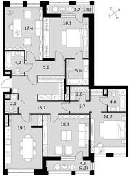 4-BD Apartment Sale, 139.2 sq. m. at Sydney City, Shenogina Street, 2, Moscow, Russia #3 4-BD Apartment Sale, 139.2 sq. m. at Sydney City, Shenogina Street, 2, Moscow, Russia #3