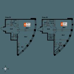 4-BD Apartment Sale, 126.9平方米 at Sydney City, Shenogina Street, 2, Moscow, Russia #2