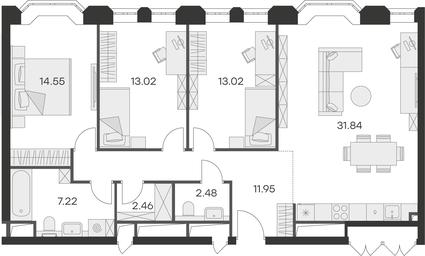 3-BD Apartment Sale, 96.9 sq. m. at Aura Belorusskaya, 1st Yamskogo Polya Street, 28с3, Moscow, Russia #2 3-BD Apartment Sale, 96.9 sq. m. at Aura Belorusskaya, 1st Yamskogo Polya Street, 28с3, Moscow, Russia #2