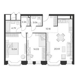 2-BD Apartment Sale, 75.5 sq. m. at Aura Belorusskaya, 1st Yamskogo Polya Street, 28с3, Moscow, Russia #3 2-BD Apartment Sale, 75.5 sq. m. at Aura Belorusskaya, 1st Yamskogo Polya Street, 28с3, Moscow, Russia #3