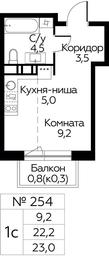 Продажа квартиры, 23 м² в ЖК «Цветочные Поляны», квартал № 23, поселение Филимонковское, Москва, Россия #3 Продажа квартиры, 23 м² в ЖК «Цветочные Поляны», квартал № 23, поселение Филимонковское, Москва, Россия #3