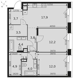 2-BD Apartment Sale, 67.9 sq. m. at The Lake, Snezhnaya Street, 22, Moscow, Russia #4