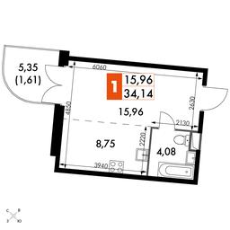 Apartment Sale, 34.14平方米 at Dvizhenie. Govorovo, Центральная улица, 47, деревня Говорово, поселение Московский, Москва, Россия #2 Apartment Sale, 34.14平方米 at Dvizhenie. Govorovo, Центральная улица, 47, деревня Говорово, поселение Московский, Москва, Россия #2