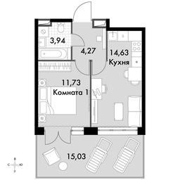 1-BD Apartment Sale, 49.6平方米 at Dvizhenie. Govorovo, Центральная улица, 47, деревня Говорово, поселение Московский, Москва, Россия #3 1-BD Apartment Sale, 49.6平方米 at Dvizhenie. Govorovo, Центральная улица, 47, деревня Говорово, поселение Московский, Москва, Россия #3