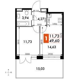 1-BD Apartment Sale, 49.6平方米 at Dvizhenie. Govorovo, Центральная улица, 47, деревня Говорово, поселение Московский, Москва, Россия #2 1-BD Apartment Sale, 49.6平方米 at Dvizhenie. Govorovo, Центральная улица, 47, деревня Говорово, поселение Московский, Москва, Россия #2