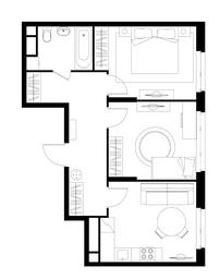 2-BD Apartment Sale, 54.6 sq. m. at Peredelkino Blizhnee, Korneya Chukovskogo Street, 1, Vnukovskoye Settlement, Moscow, Russia #2 2-BD Apartment Sale, 54.6 sq. m. at Peredelkino Blizhnee, Korneya Chukovskogo Street, 1, Vnukovskoye Settlement, Moscow, Russia #2