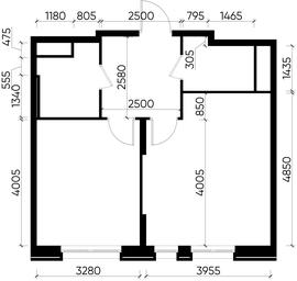 Apartment Sale, 46.1平方米 at Pervyi Moskovskiy, ulitsa Bianki, 1, Moskovskiy, Moscow, Russia #3